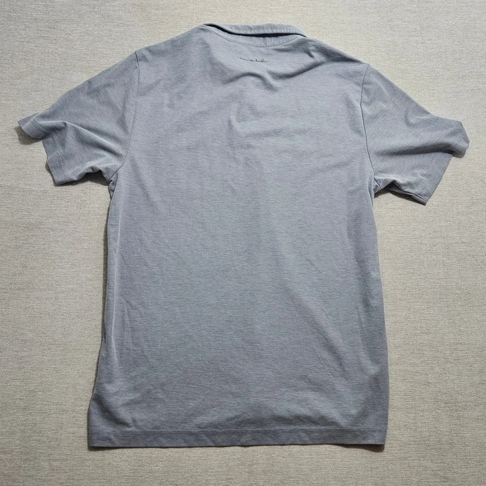 TravisMathew Mens Grey Striped‎ Pima University of Wiscosnin Golf Polo Shirt L